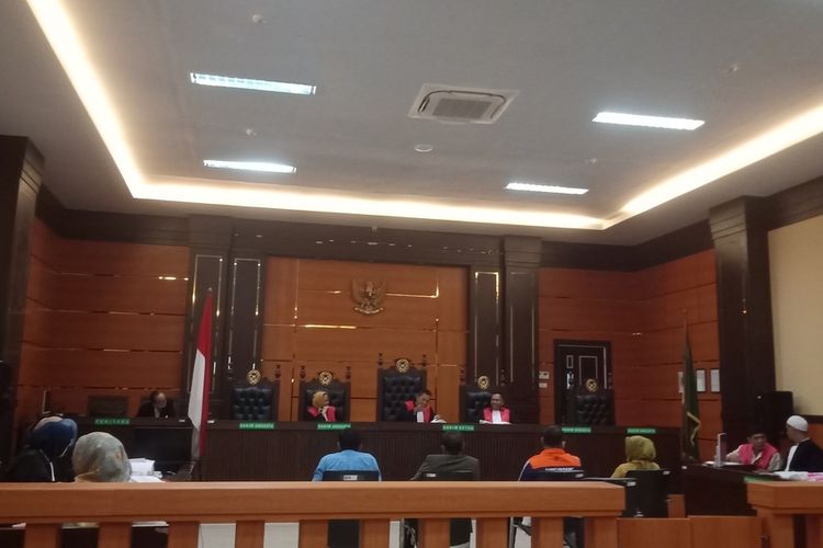 Suasana sidang dugaan Korupsi dana KONI Padang, Jumat (9/9/2022) di PN Padang.