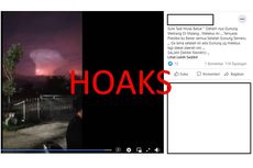 [HOAKS] Gunung Welirang Meletus Ditandai Langit Merah dan Petir