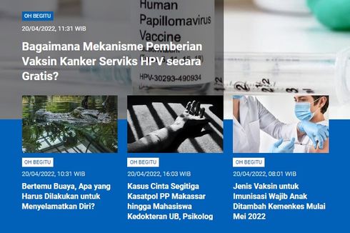 [POPULER SAINS] Mekanisme Vaksin Kanker Serviks Gratis | Apa yang Harus Dilakukan saat Bertemu Buaya | Kasus Cinta Segitiga Kasatpol PP Makassar