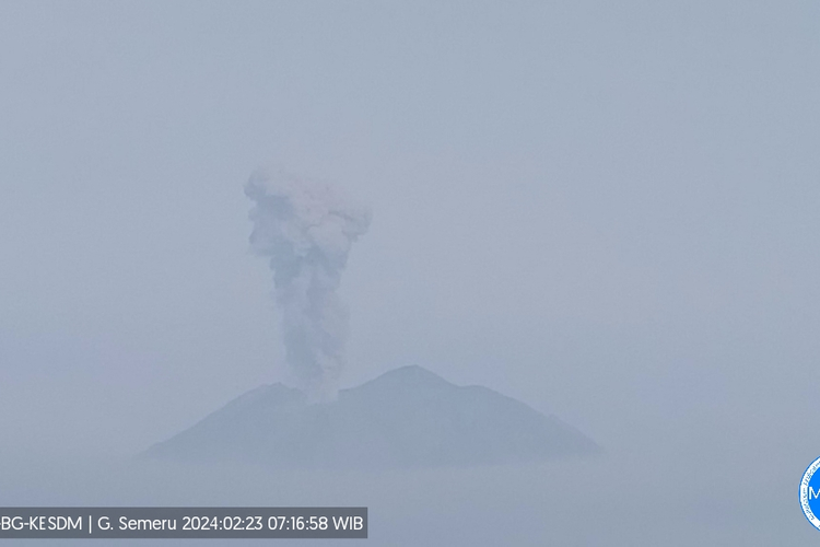 Erupsi Gunung Semeru, Jumay (23/2/2024)