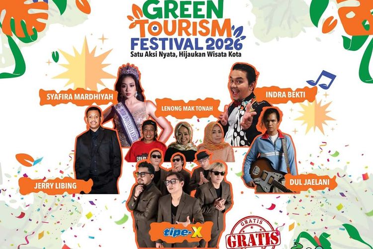 Ada Konser Tipe-X Gratis, Green Tourism Festival 2026 Digelar Hari Ini di Jaktim
