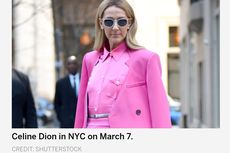 Ketika Celine Dion Pakai Busana Serba Pink...