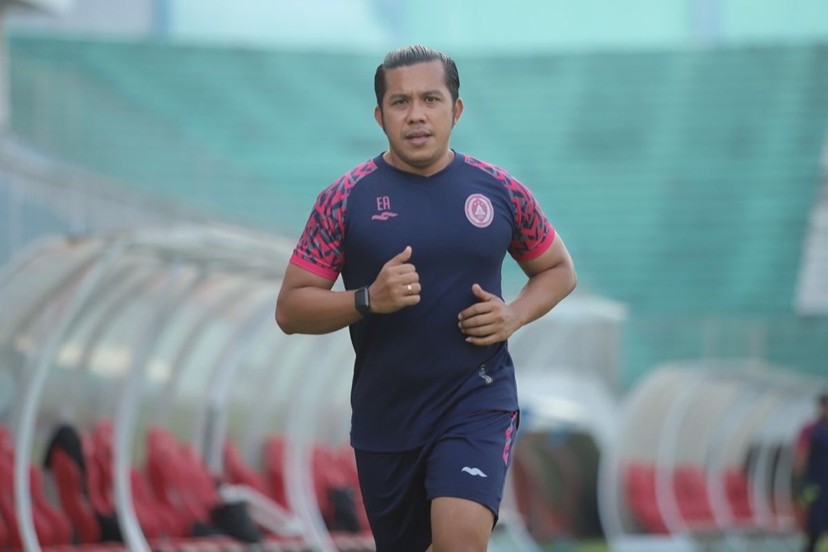 Dokter Tim PS Sleman, Elwizan Aminuddin, usai latihan di Stadion Maguwoharjo Sleman (2/7/2021) sore.
