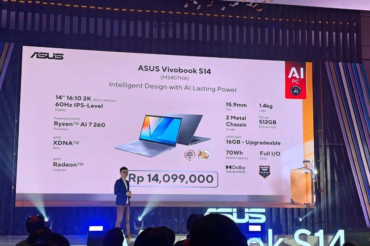 Harga Asus Vivobook S14 di Indonesia.
