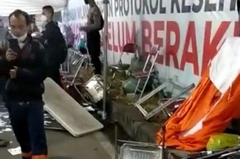 Viral, Video Kericuhan di Posko Penyekatan Suramadu, Warga Rusak Meja dan Berebut KTP