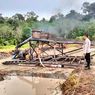 Meresahkan Warga, 3 Rakit Tambang Emas Ilegal di Riau Dibakar Polisi