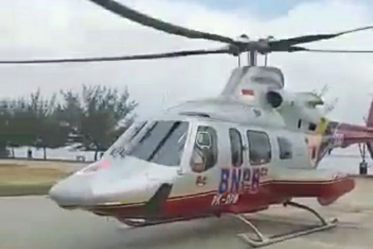 Heli BNPB yang diduga dibawa Ketua DPRD Riau Indra Gunawan Eet untuk mengahdiri Musda Golkar di Kabupaten Bengkalis, Riau, Sabtu (22/8/2020) lalu, viral di media sosial.