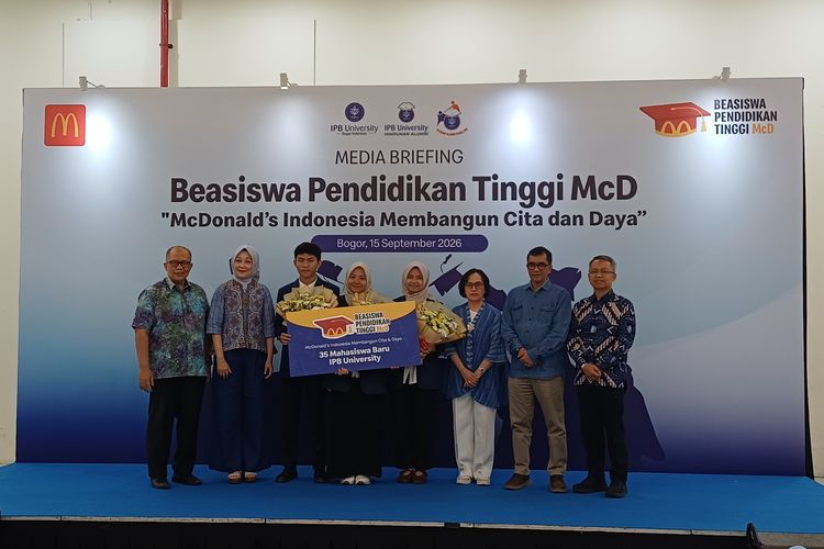 35 Maba IPB dari Keluarga Kurang Mampu Terima Beasiswa Pendidikan Tinggi McD