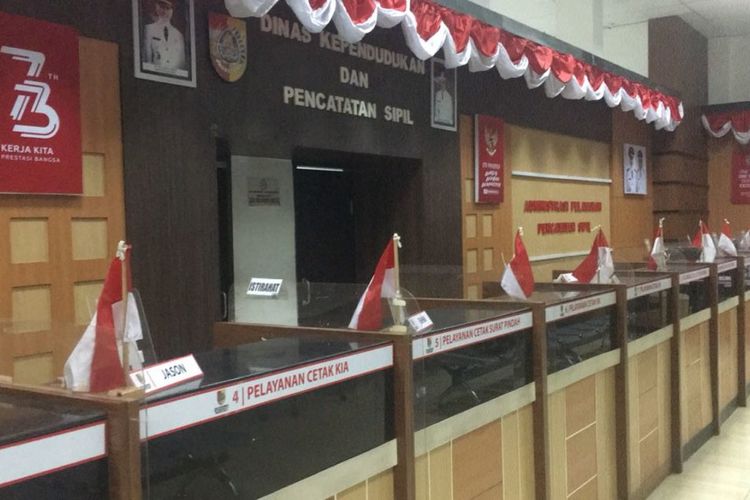 Kantor Dispendukcapil Jember di Jalan Jawa Kecamatan Sumbersari kabupaten Jember 