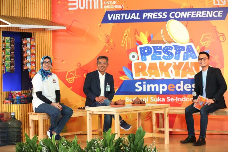 Konferensi pers Pesta Rakyat Simpedes 2020 di Jakarta, Jumat (11/9/2020).