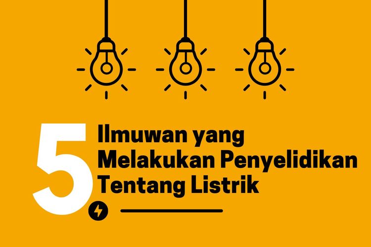 Ilustrasi ilmuwan yang melakukan penyelidikan tentang listrik