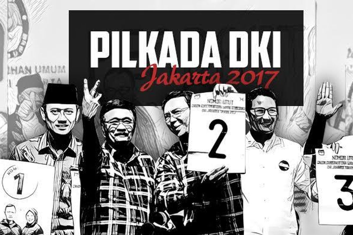 Ketiga pasangan calon gubernur dan wakil gubernur DKI Jakarta yang akan bertarung di Pilkada 2017.