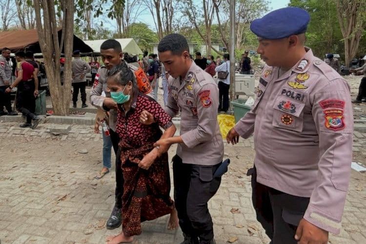 Polda NTT Kerahkan 845 Personel ke Wilayah Terdampak Gempa Flores