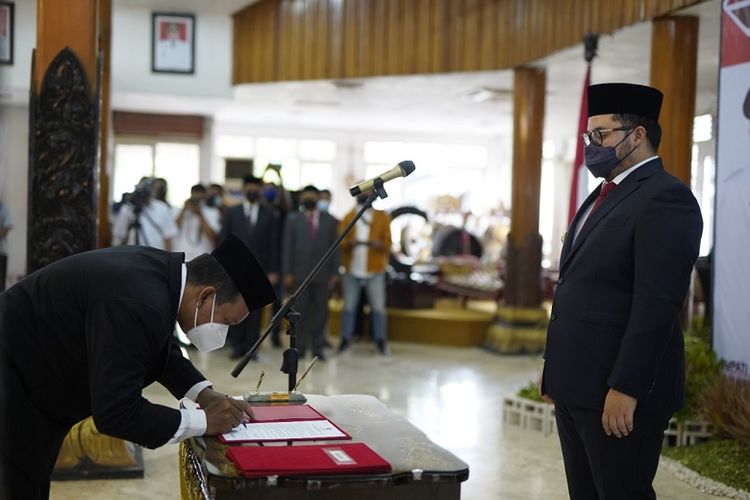 Bupati Kediri Lantik Sejumlah Pejabat, Rabu (27/10/2021). 