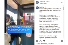 Viral Pengguna Motor Kena Tilang dan Didenda sampai Rp 1,25 Juta