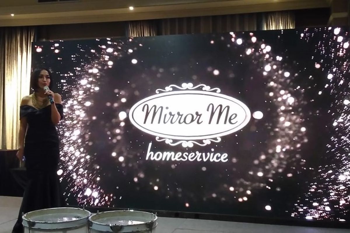 Farah Bachtiar (Founder Mirror Me Salon and Academy) dalam acara peluncuran aplikasi MirrorMe Homeservice di Jakarta, Jumat (06/03/2020).