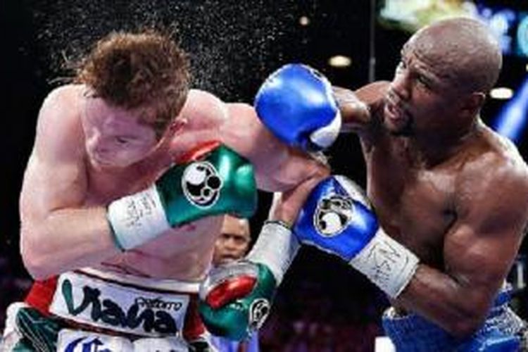 mega tarung Floyd Mayweather Jr dan Saul Canelo Alvarez