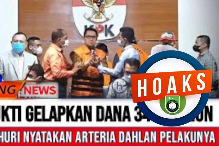 Hoaks, KPK menetapkan Arteria Dahlan sebagai tersangka penggelapan dana Rp 349 triliun