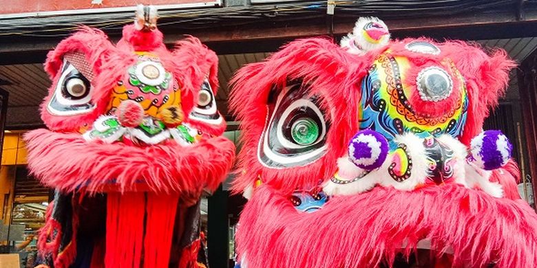 A file photo of lion dance performance in China Town, Jakarta dated February 5, 2020.  