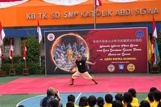 Buka Ekskul Kungfu, Yayasan Abdi Siswa Dikunjungi Warrior Monk Group