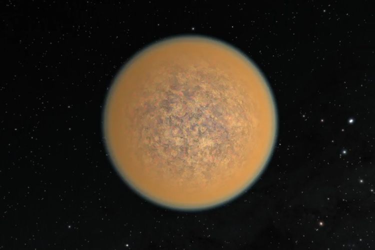 Ilustrasi seniman exoplanet GJ 1132 b, planet ekstrasurya Tata Surya di Galaksi Bima Sakti. Studi baru ungkap exoplanet ini tumbuhkan kembali atmosfer yang hilang. Atmosfer ini terdeteksi Teleskop Luar Angkasa Hubble NASA.