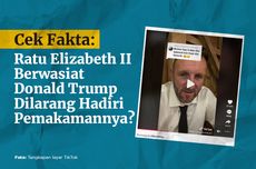 INFOGRAFIK: Misinformasi, Ratu Elizabeth II Berwasiat Larang Donald Trump Hadiri Pemakamannya