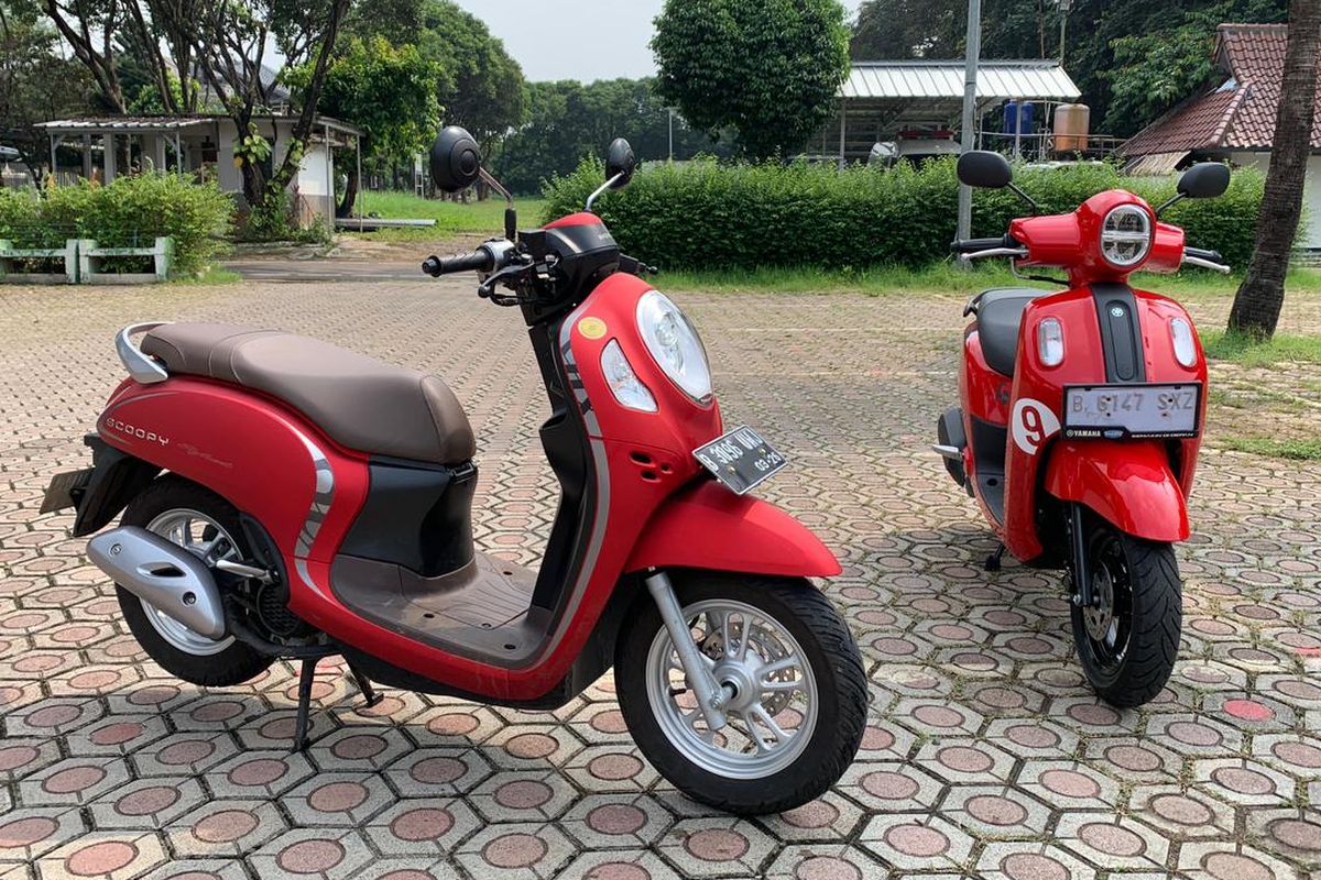 Komparasi Yamaha Fazzio Hybrid - Connected dan Honda Scoopy