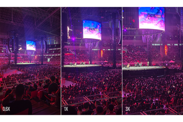 Hasil gambar zoom 0,6 hingga 3x di konser Ed Sheeran menggunakan Samsung S24 Ultra