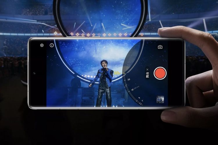 Ilustrasi fitur rekam video di Vivo X100 Ultra.
