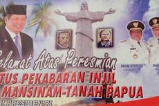 Presiden Resmikan Patung Yesus Kristus di Pulau Mansinam