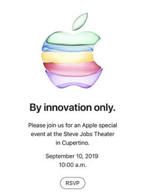 Ilustrasi undangan peluncuran produk iPhone terbaru. Diduga kuat iPhone 11 bakal meluncur di tanggal ini.
