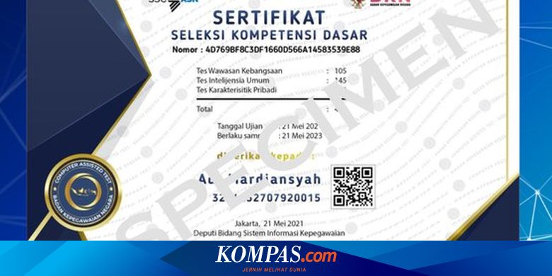 Simak Aturan Ujian Skd Cpns 2021 Beserta Kisi Kisi Twk Tiu Dan Tkp Halaman All Kompas Com