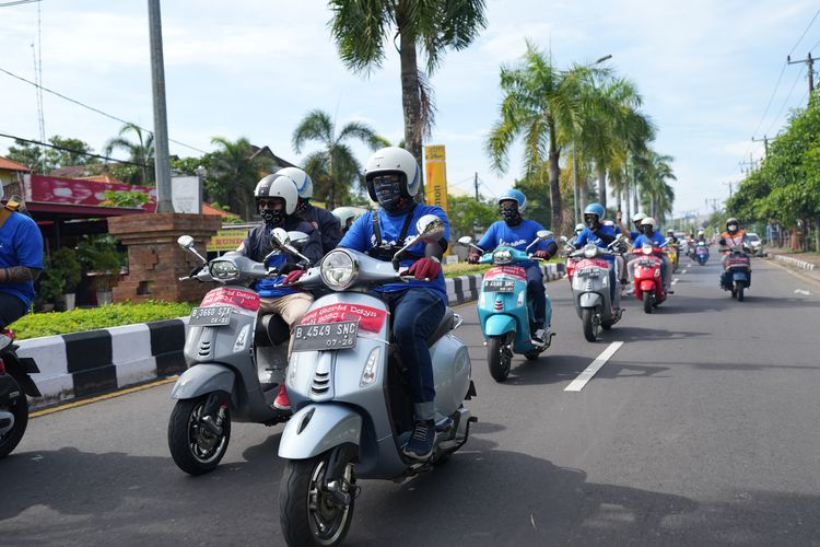 Riding out menjadi salah satu rangkaian acara di Vespa World Days (VWD) 2022