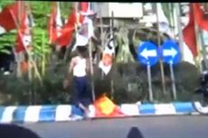 Video Viral Pria di Magetan Cabut dan Bakar Bendera Parpol, Polisi: Pelaku Ternyata ODGJ