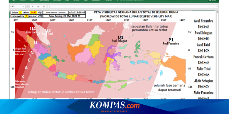 Gerhana Bulan Total Pada 26 Mei 2021 Disebut Tersingkat Apa Artinya Halaman All Kompas Com
