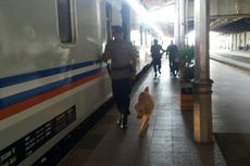 Antisipasi Bom, Brimob Turunkan Anjing Pelacak Sisir Stasiun Kereta