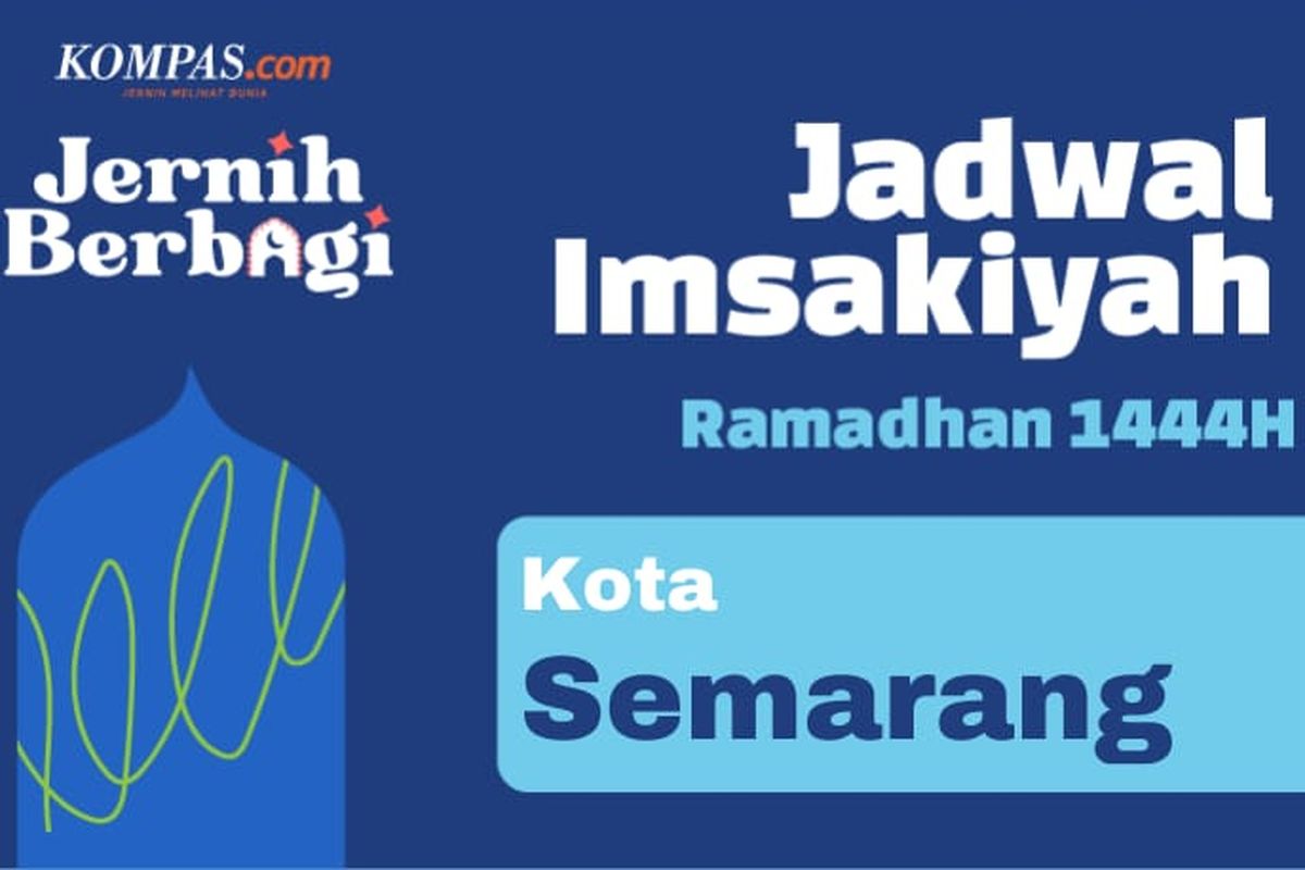 Ilustrasi jadwal imsakiyah di Semarang, Jawa Tengah, hari ini.