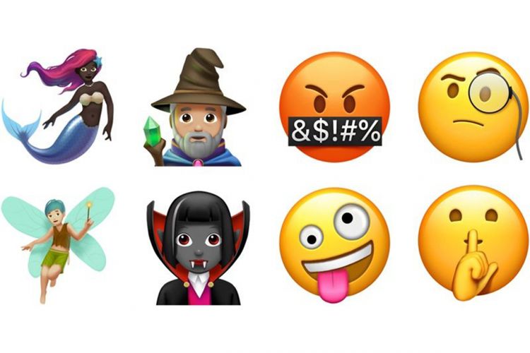 Beberapa emoji baru yang ditambahkan ke iOS 11.1 beta 2.