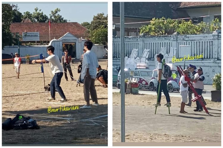 Lee Seung Gi bermain bulu tangkis hingga egrang saat berada di di Yogyakarta. 