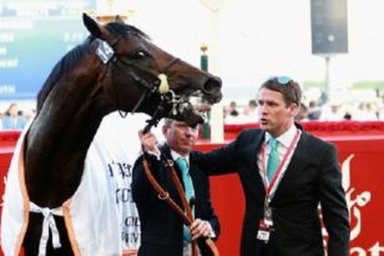 MIchael Owen bersama kuda miliknya, Brown Panther