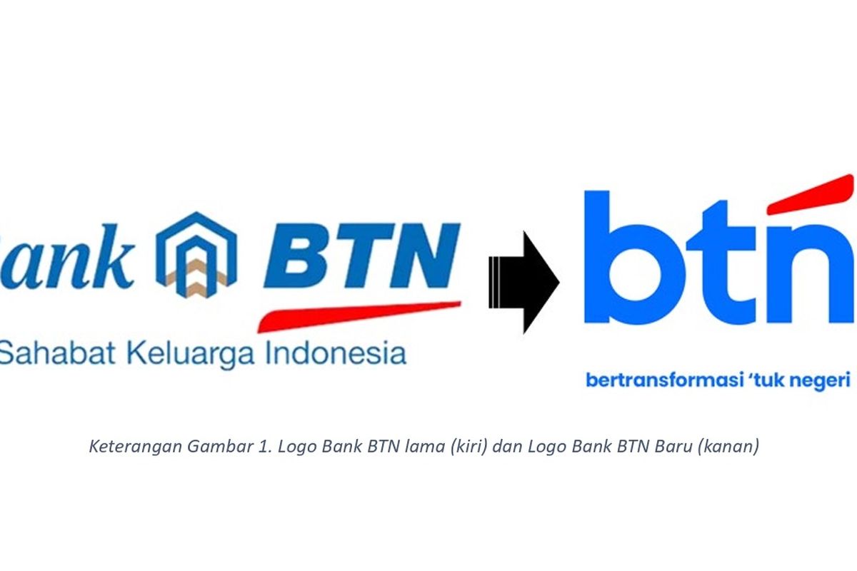 Logo lama dan baru BTN