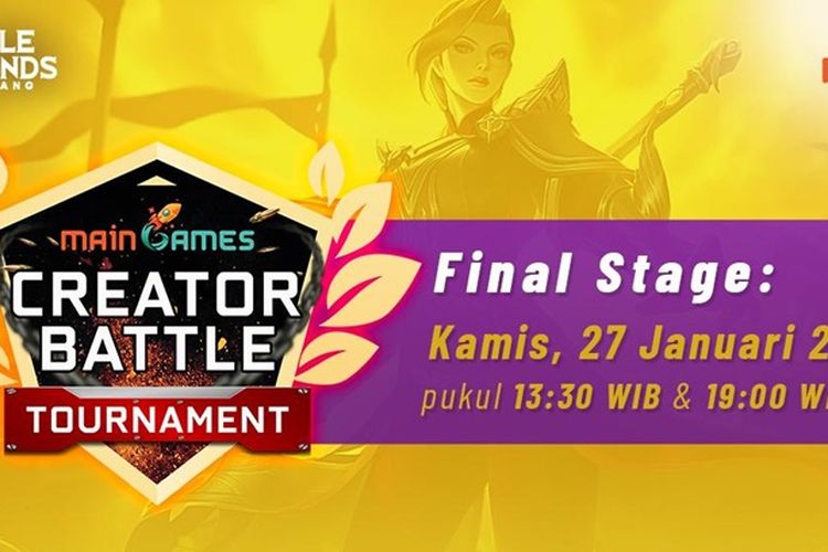 Kompetisi Creator Battle Tournament memasuki grand final hari ini, Kamis (27/1/2022).