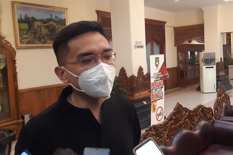 Kanjeng Gusti Pangeran Adipati Arya (KGPAA) Mangkunegara X di Balai Kota Solo, Jawa Tengah, Kamis (12/1/2023).