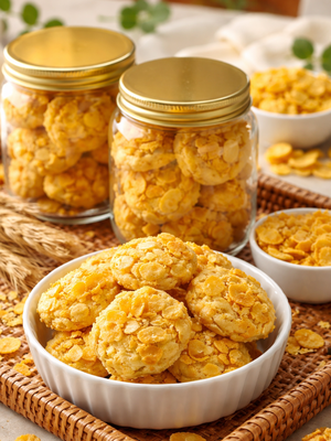 Kue lebaran corn cookies