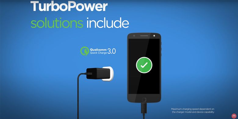 Turbo Power dari Motorola kompatibel dengan Quick Charge