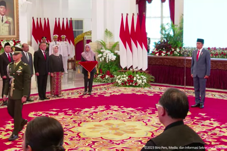 Pelantikan KSAD Maruli di Istana Negara