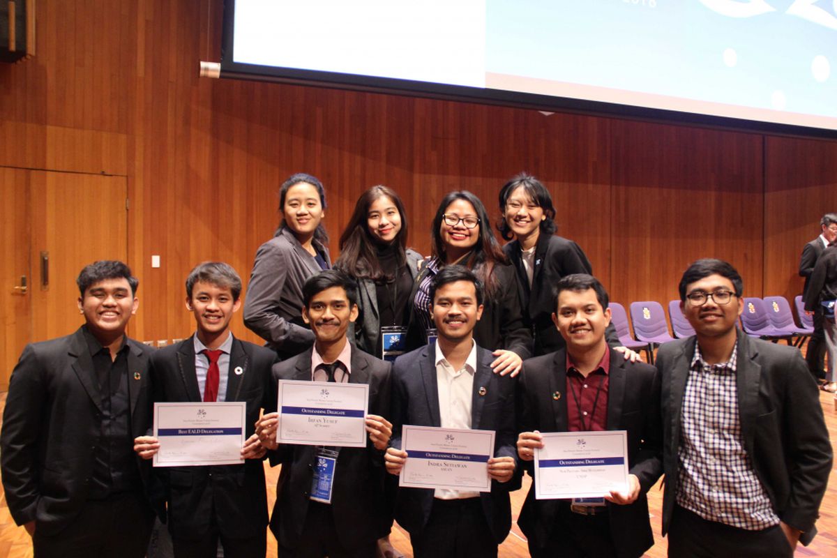 Delegasi Djarum Foundation di ajang Asia Pacific Model United Nation Conference (AMUNC)
2018 Australia meraih beberapa penghargaan.