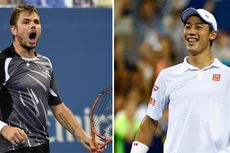 Pertemuan Perdana Wawrinka dan Nishikori di Turnamen Grand Slam