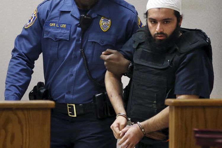 Ahmad Khan Rahimi, seorang lalaki yang dituduh meledakkan bom di New Jersey dan New York pada September lalu hingga melukai lebih dari 30 orang. 