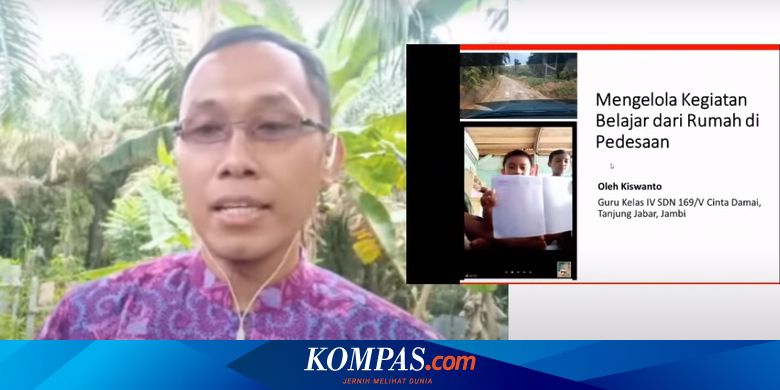 Cerita Guru Kiswanto Mengajar Jarak Jauh Murid Sd Tanpa
